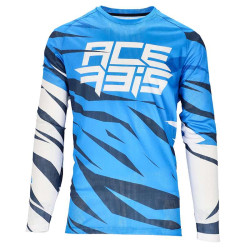 Maillot moto cross Acerbis J-WINDY FOUR VENTED BLEU 2