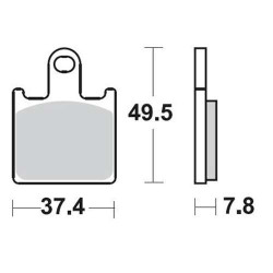 Plaquettes de frein sinter BRAKING  927CM66