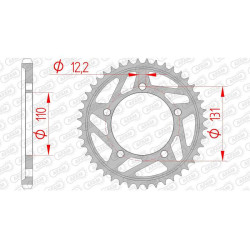 AFAM steel crown 42 teeth not 525 type 164800 BMW S 1000 RR