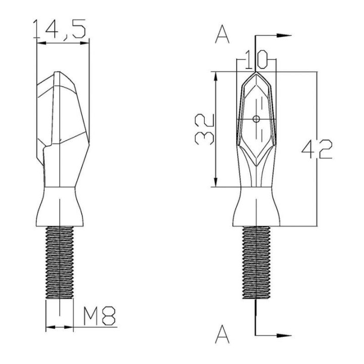 Clignotants moto leds Puig PUTT (3734N)