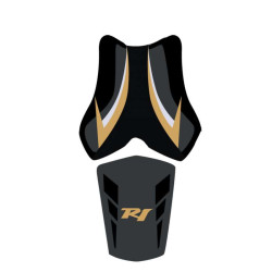 Saddle cover Bagster (2211C) Black/gold/White Yamaha YZF-R1 09