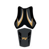 Saddle cover Bagster (2211C) Black/gold/White Yamaha YZF-R1 09