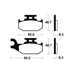 Brake pads metal fried BENDIX MO336 2