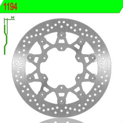 Front brake disc NG 1194 G650X