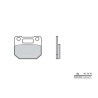Plaquettes de frein organique BREMBO 07SU1005