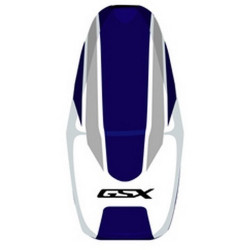 Housse de selle Bagster (2147F) Bleu Fonce/Blanc/Gris Clair/Lettres Noires Suzuki GSX1400 05