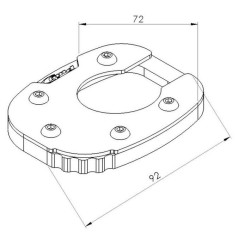 Side stand extension Puig 20583N X-ADV 21- 2
