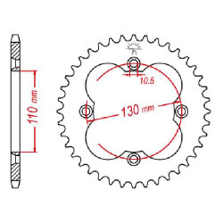 Steel crown JT 36 teeth not 520 type 1350
