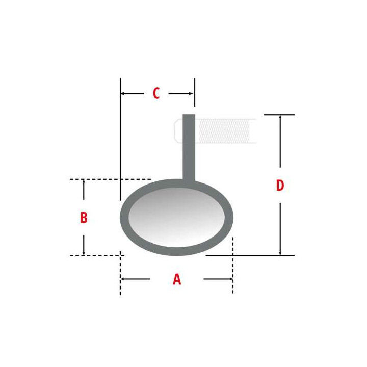 Rétroviseur embout de guidon HIGHSIDER VICTORY-X RIM + clignotants