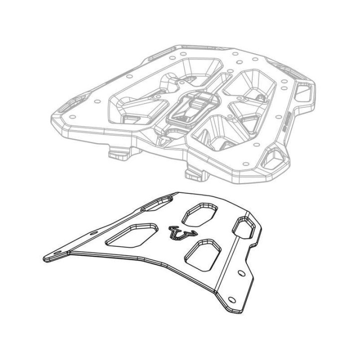 Porte-bagages SW-Motech STREET-RACK Honda NC750X/NC750XD ABS (GPT.01.841.16000/B)