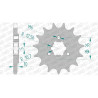 Pignon AFAM 14 dents pas 525 type 22602 Suzuki DR650SE
