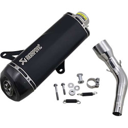 Silencieux Akrapovic Inox noir Vespa GTS GTV 125/250/300 i.e