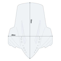 Bulle incolore Givi D2149ST Yamaha Tricity 300 2020-2025 2