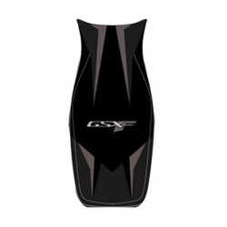 Housse de selle Bagster (2202H) Noir/Noir Mat/Lettres Grises et Bordeaux Suzuki GSX650 F 10