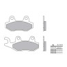 Plaquettes de frein organique Brembo 07YA2106