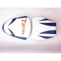 Saddle cover Bagster White/Baltic/Bleu/Letters Fluo Suzuki TL1000 R 99