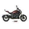 Mivv-approved muffler DOUBLE GUN Inox black (E.005.LDGB) Benelli TRK 502C