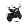 Mivv-approved muffler DOUBLE GUN Inox black (E.005.LDGB) Benelli TRK 502C