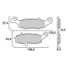 Plaquettes de frein racing sinter Brembo 07KA18SR