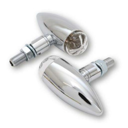 Clignotants moto HIGHSIDER MICRO BULLET CHROME
