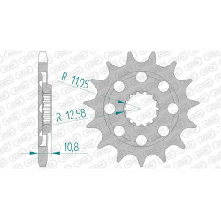 Pignon AFAM 15 dents pas 525 type 94807 MV (Agusta) 910 R Brutale