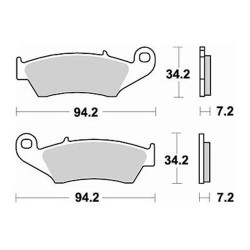 Plaquettes de frein sinter BRAKING 772CM46 