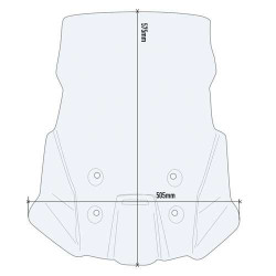 Bulle incolore Givi D3117ST Suzuki V-Strom 1050 2020-2025 2