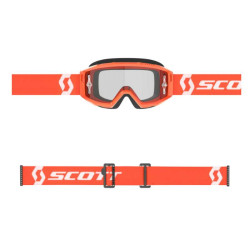 Masque cross Scott PRIMAL CLEAR 2023 Orange/White 2