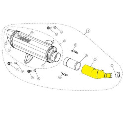 Raccord Akrapovic Inox Yamaha Tricity/X-Max (L-Y3SO3) 2