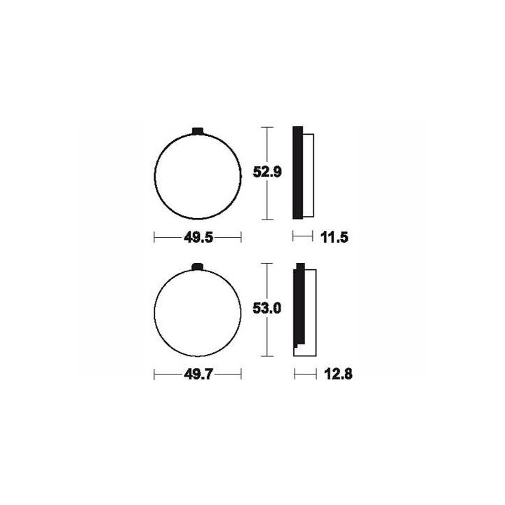 BENDIX MA15 organic brake pads