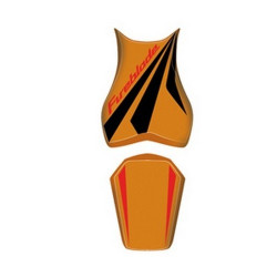 Housse de selle Bagster (2198E) Orange Repsol/Noir/Lettres Rouges Honda CBR1000RR 09-11