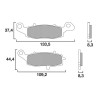 Plaquettes de frein racing sinter Brembo 07KA19SR
