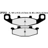 Semi-metal brake pads Nissin 2P252 NS