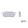 Plaquettes de frein sinter arrière BREMBO 07069XS