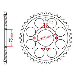 Steel crown JT 53 teeth not 428 type 1806