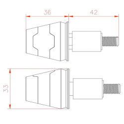 Clignotants moto leds Puig BUOY (9947N) 2