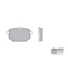 Plaquettes de frein organique BREMBO 07YA1809