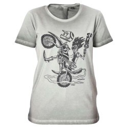 Tee-shirt femme Acerbis SP CLUB WHEELIE Gris