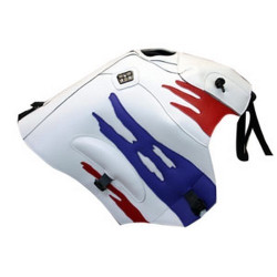 Tapis de réservoir Bagster blanc/rouge/lilas (1245F) Honda XRV750 Africa Twin