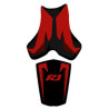 Saddle cover Bagster (2155C) Noir/Rouge Fonce/Bordeaux Fonce/Letters Rouge Fonce Yamaha YZF-R1 04
