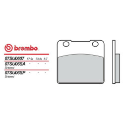 Motorcycle brake pads sinter Brembo 07SU06SA