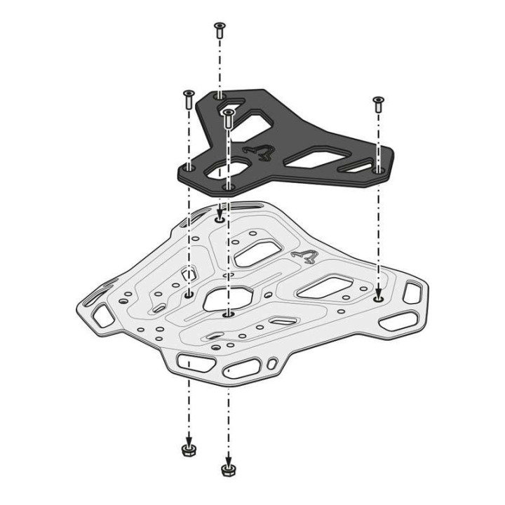 Top case support SW-Motech RACK ADVENTURE Ducati Desert X