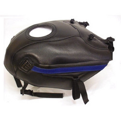 Tapis de réservoir Bagster noir/bande bleue (1207C) Yamaha TDM850
