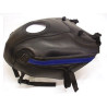 Tapis de réservoir Bagster noir/bande bleue (1207C) Yamaha TDM850
