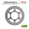 Fixed petal NG brake disc 260mm (ref. 731X)
