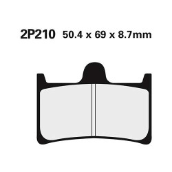 Plaquettes de frein semi-metal Nissin 2P-210NS