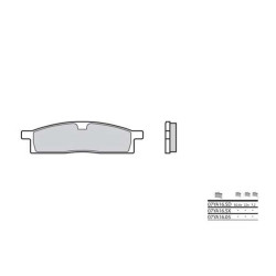 Plaquettes de frein organique BREMBO 07YA1605