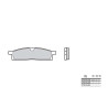 Plaquettes de frein organique BREMBO 07YA1605