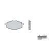 Plaquettes de frein sinter racing BREMBO 07YA14SX