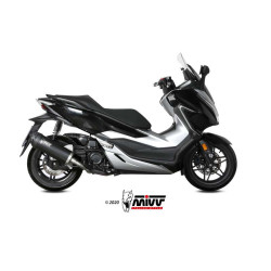 Mivv MOVER Inox muffler black (MV.HO.0002.LV) Honda Forza 300 2